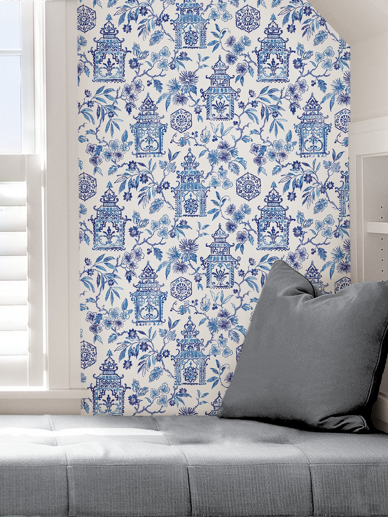 Danson Peel and Stick Wallpaper in a room setting