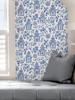 Danson Peel and Stick Wallpaper in a room setting