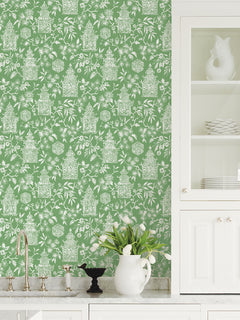 Danson Peel and Stick Wallpaper in a room setting
