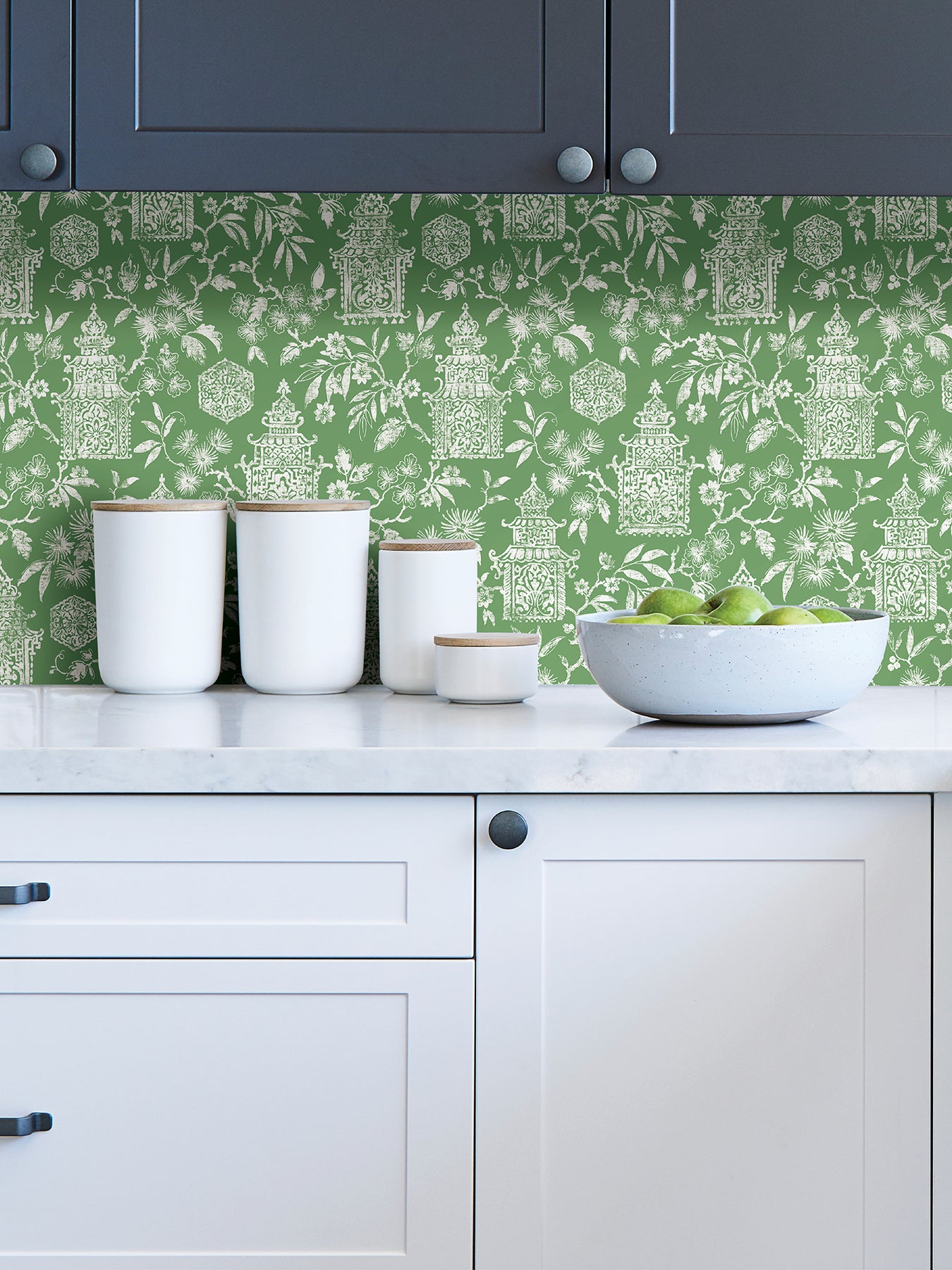 Danson Peel and Stick Wallpaper in a room setting