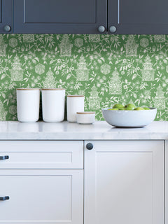 Danson Peel and Stick Wallpaper in a room setting