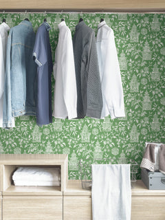 Danson Peel and Stick Wallpaper in a room setting