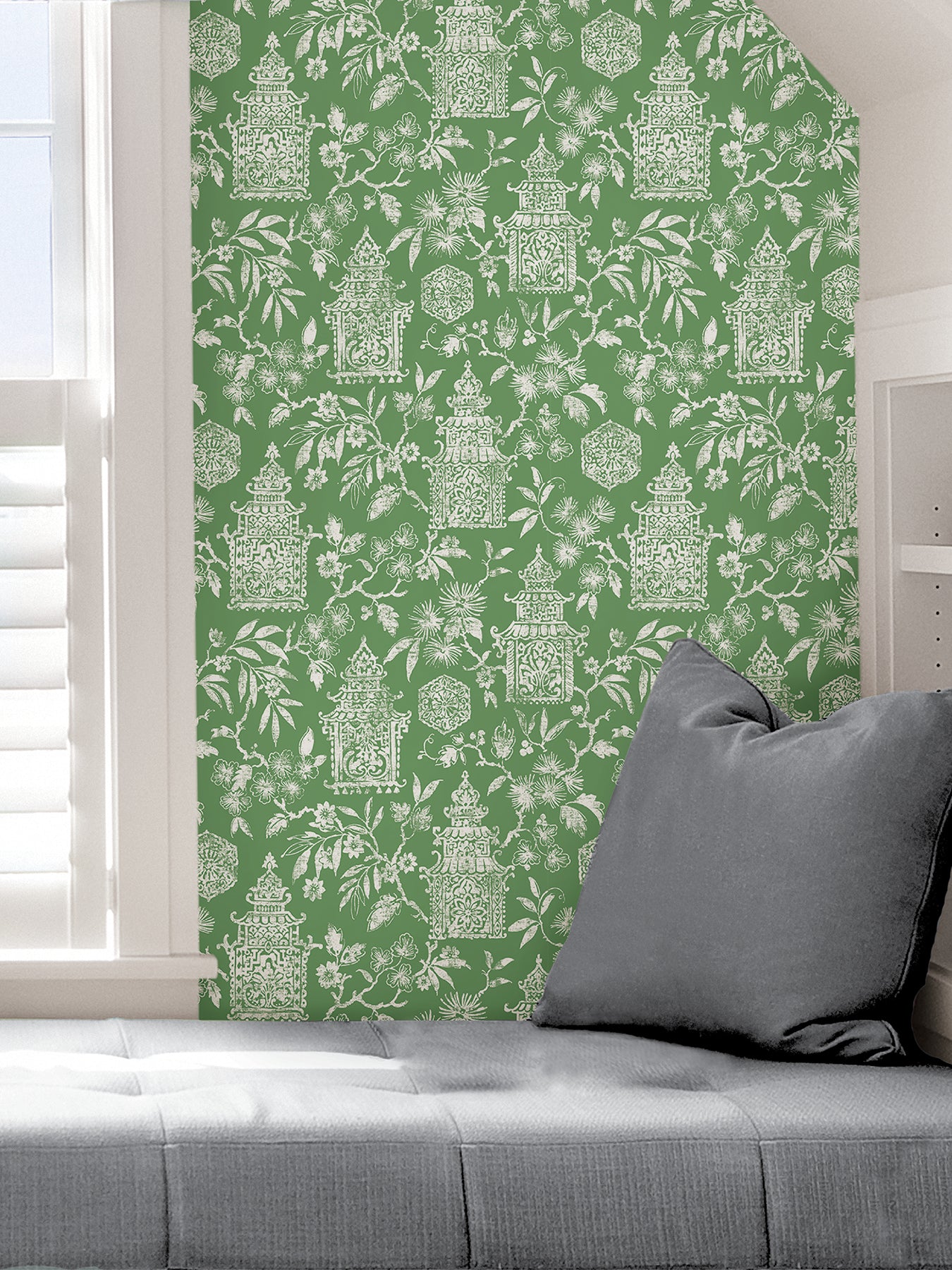 Danson Peel and Stick Wallpaper in a room setting