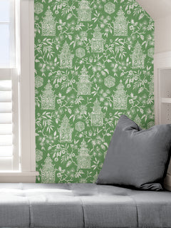 Danson Peel and Stick Wallpaper in a room setting