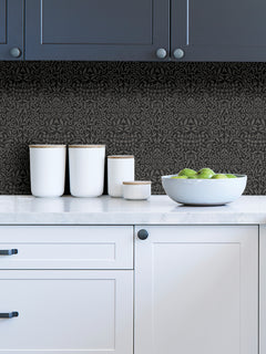 Darcy Peel and Stick Wallpaper in a room setting