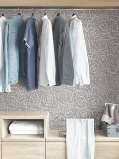Saraya P&S Wallpaper in a room setting
