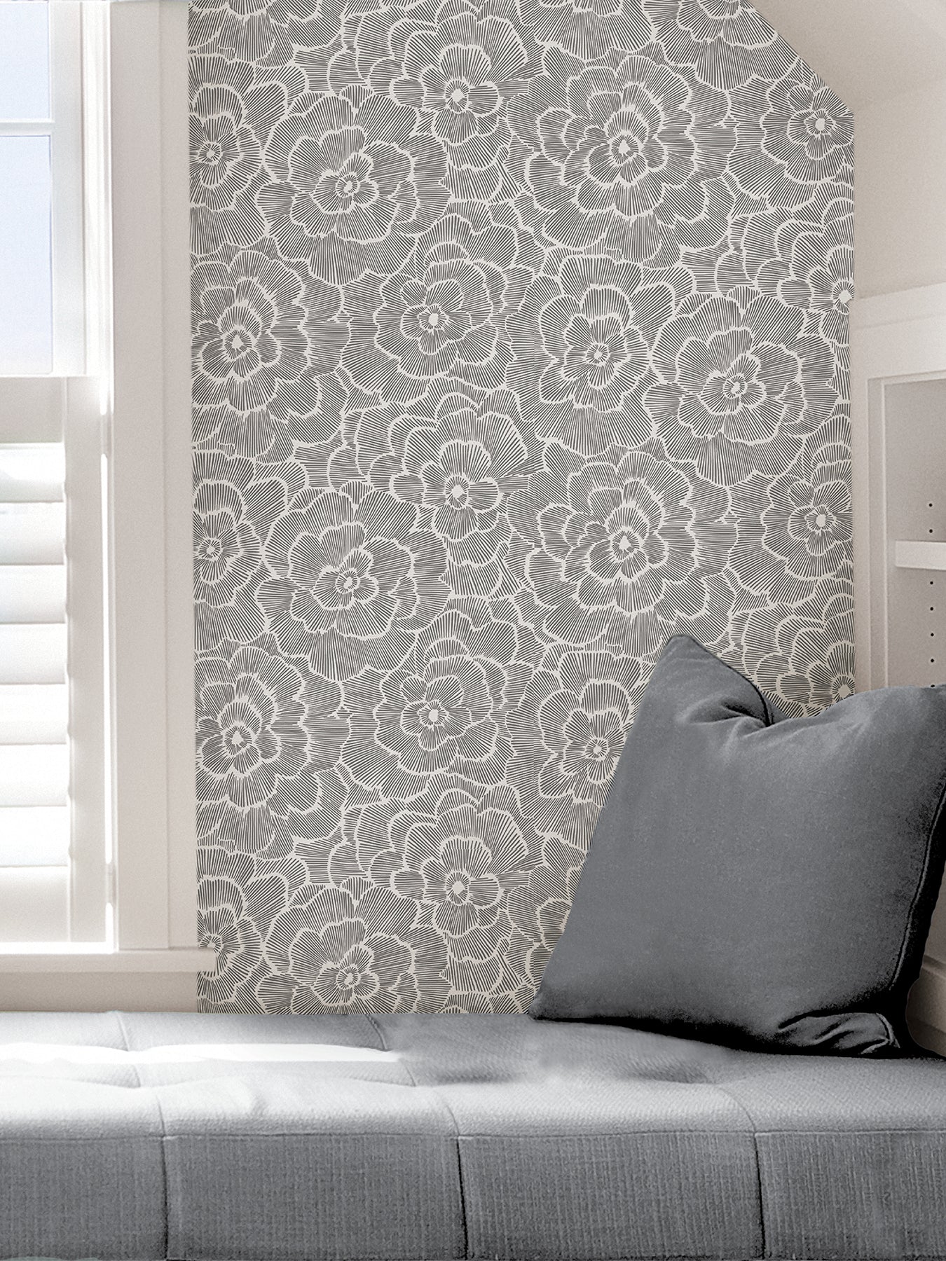 Saraya P&S Wallpaper in a room setting