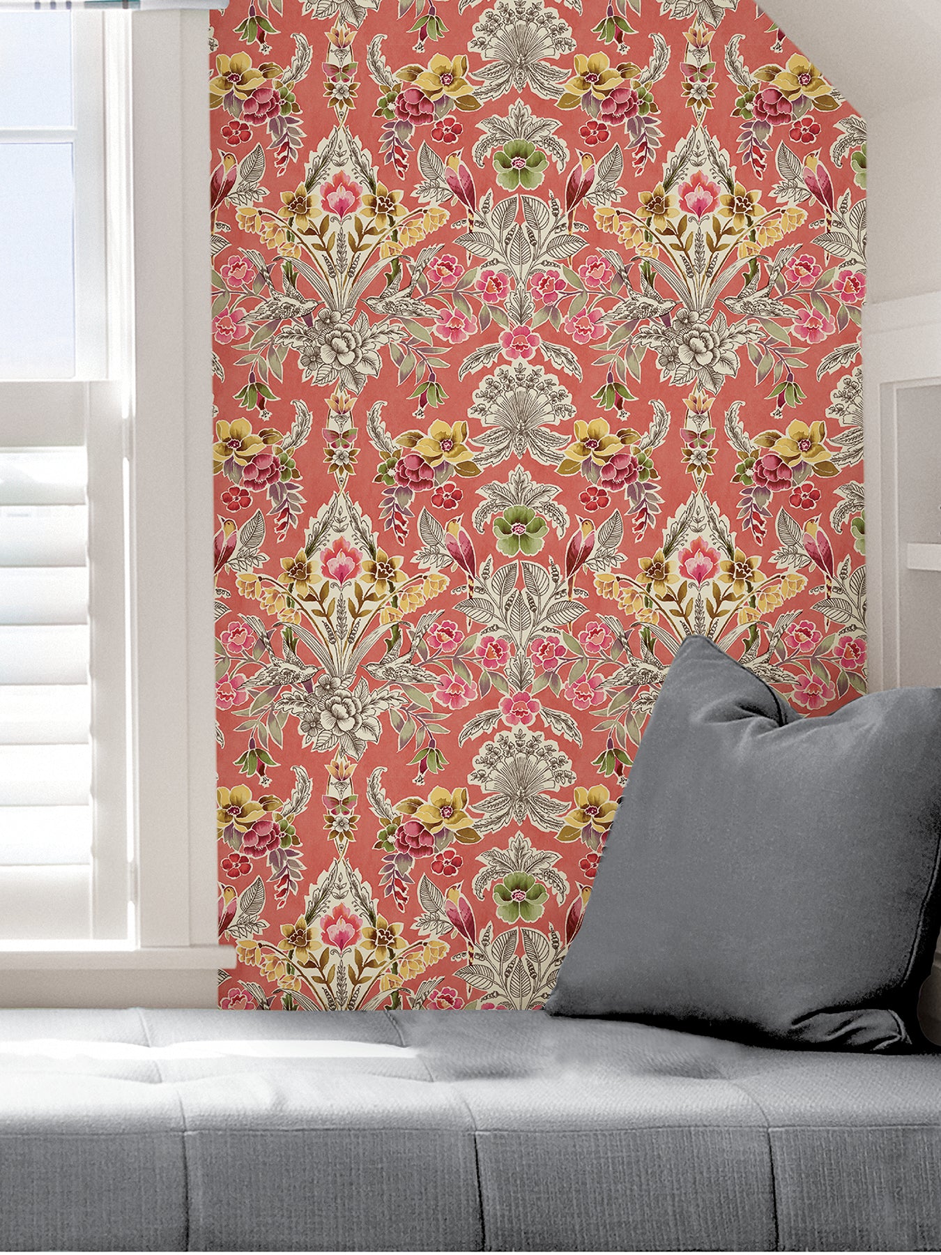 Summer Love Peel and Stick Wallpaper in a room setting