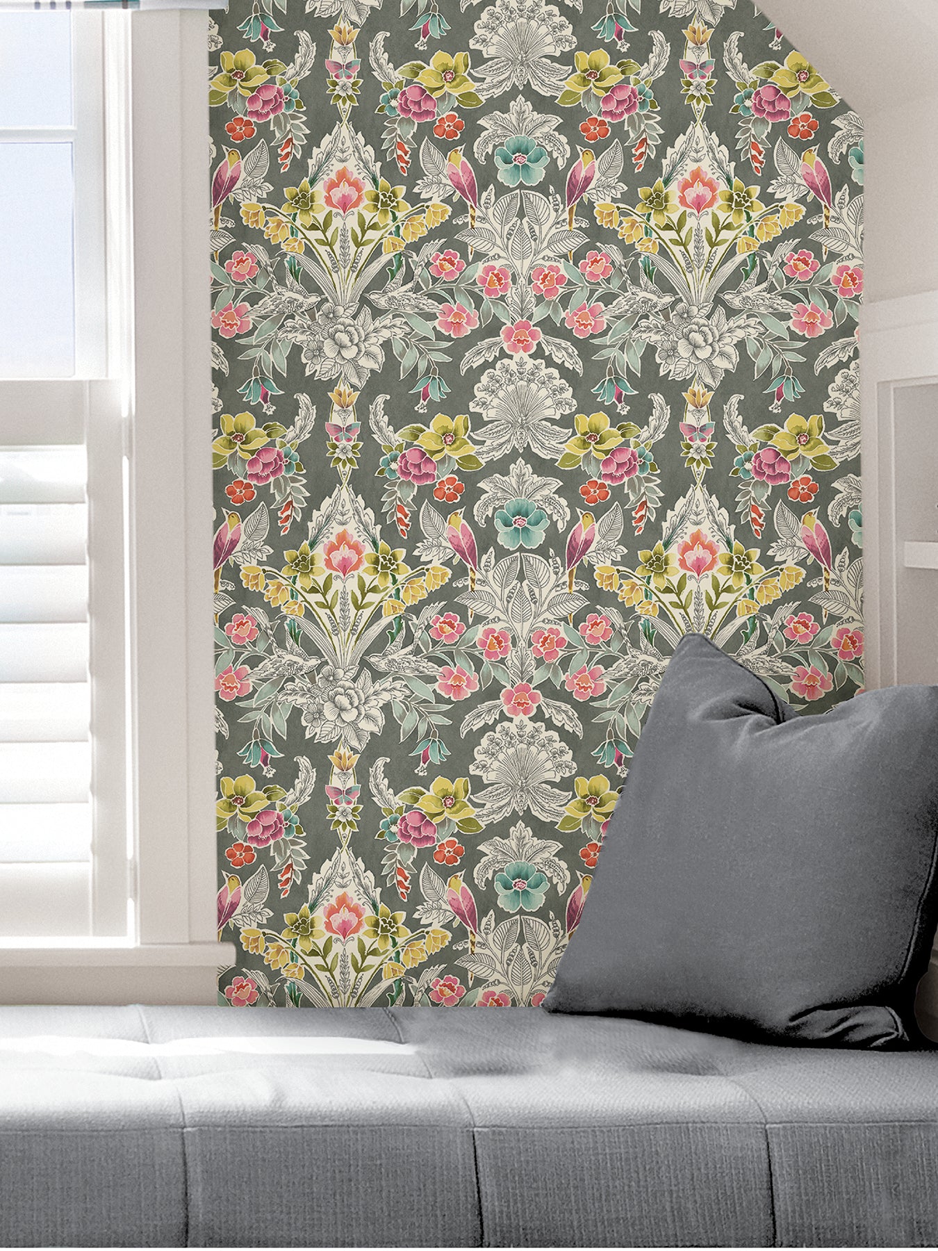 Summer Love P&S Wallpaper in a room setting