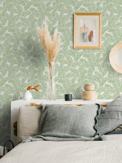 Fernanda Peel and Stick Wallpaper in a room setting