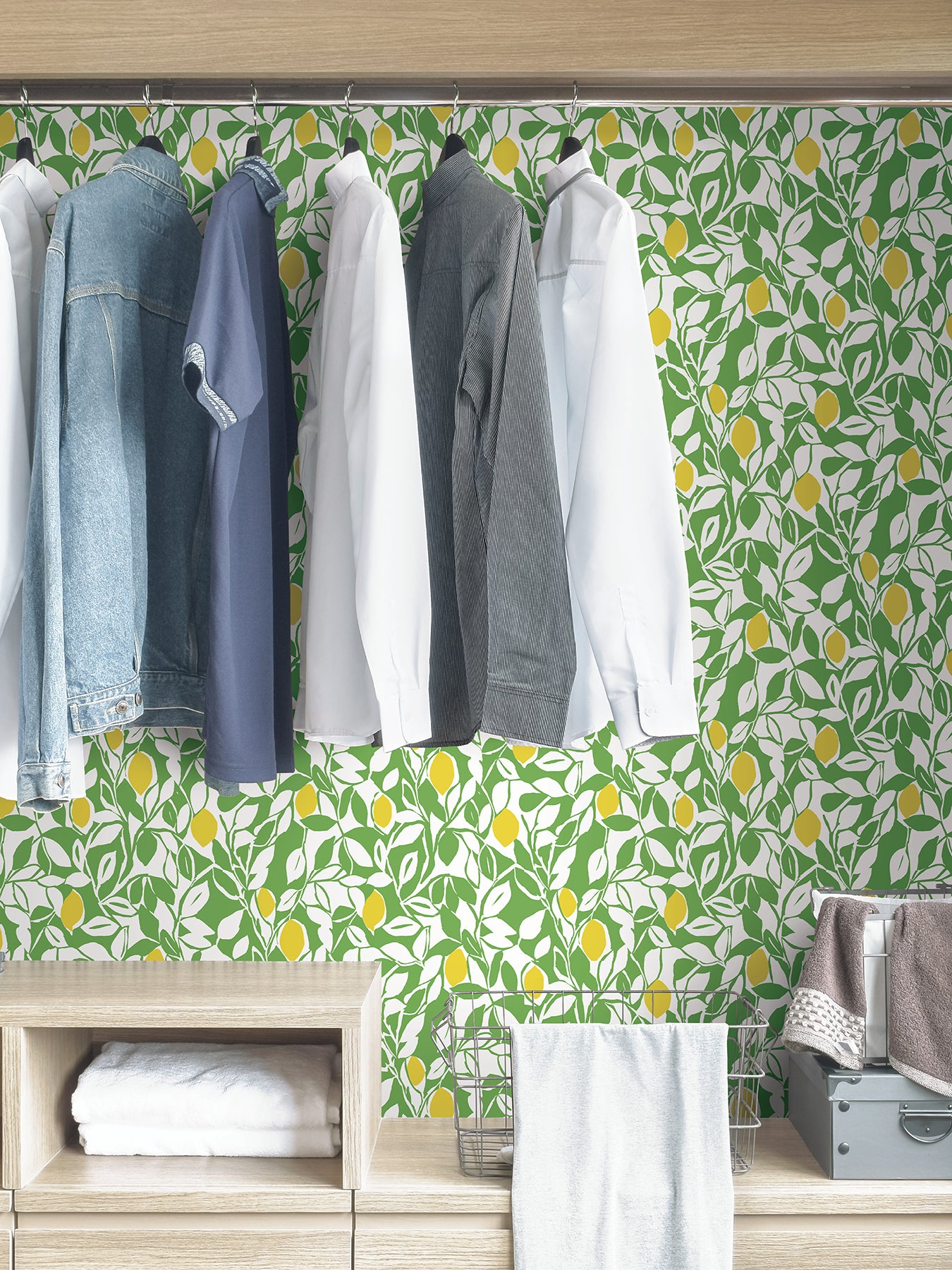 Meyer Peel and Stick Wallpaper in a room setting