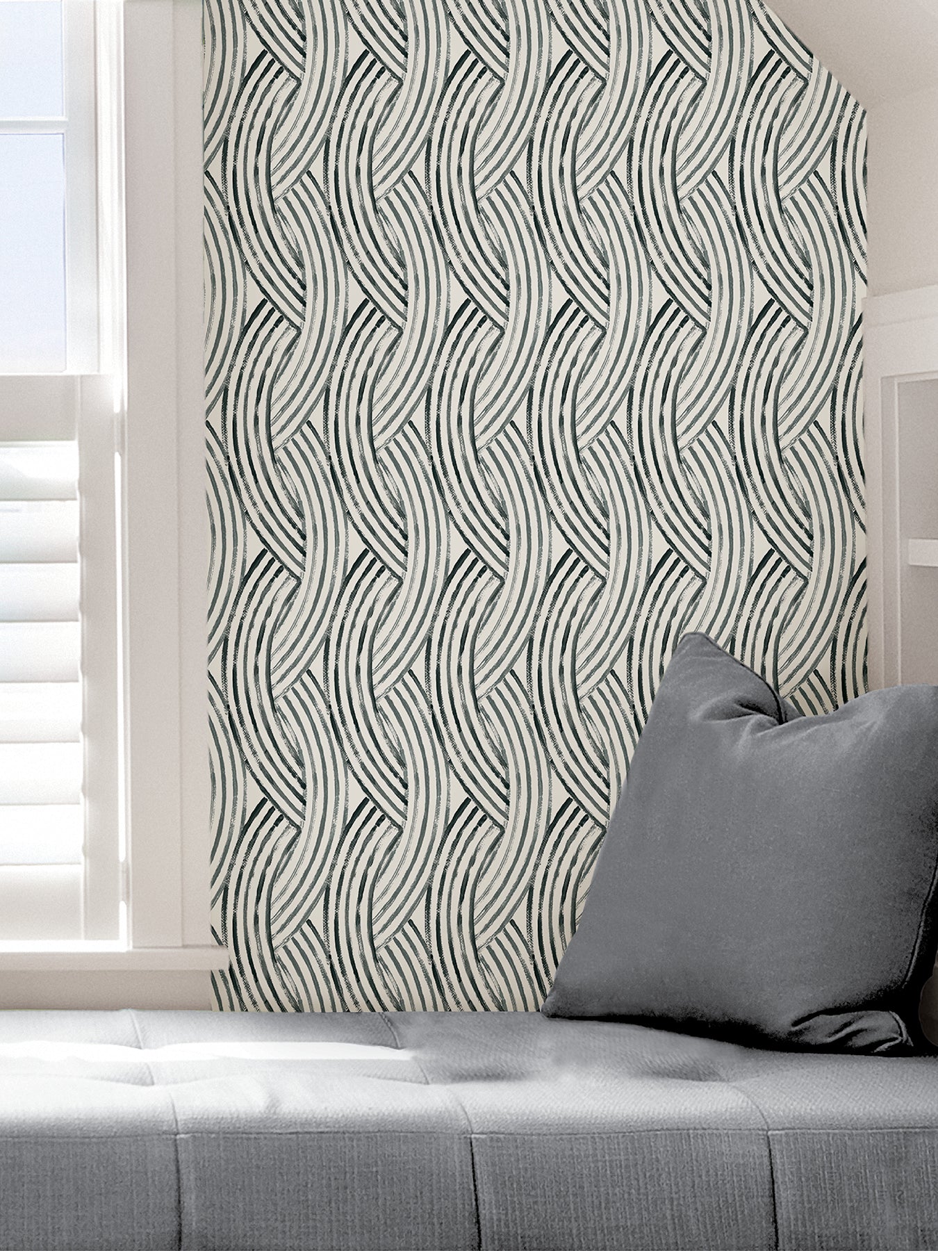 Meraki Peel and Stick Wallpaper in a room setting