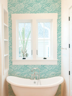 Saybrook Peel and Stick Wallpaper in a room setting