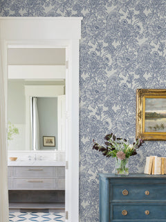 Sudbury Peel and Stick Wallpaper in a room setting
