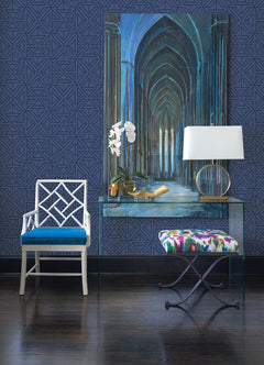 Linear Peel and Stick Wallpaper in a room setting