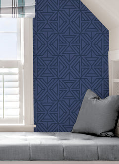 Linear Peel and Stick Wallpaper in a room setting