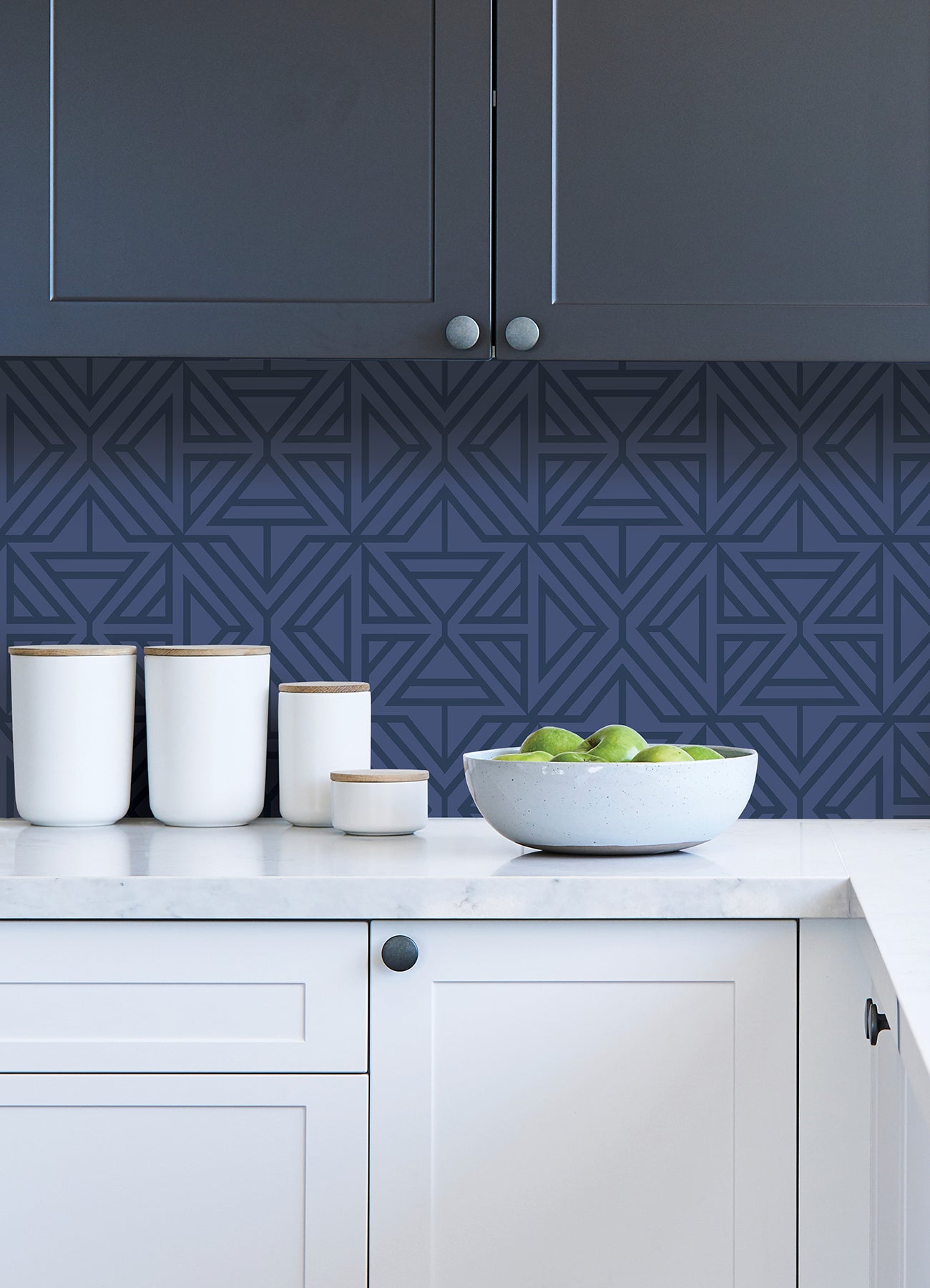 Linear Peel and Stick Wallpaper in a room setting