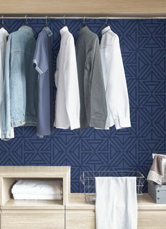 Linear Peel and Stick Wallpaper in a room setting