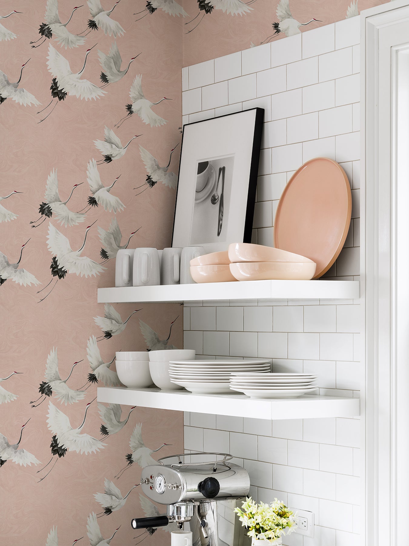 Halcyon P&S Wallpaper in a room setting