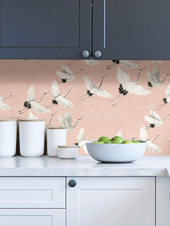 Halcyon P&S Wallpaper in a room setting