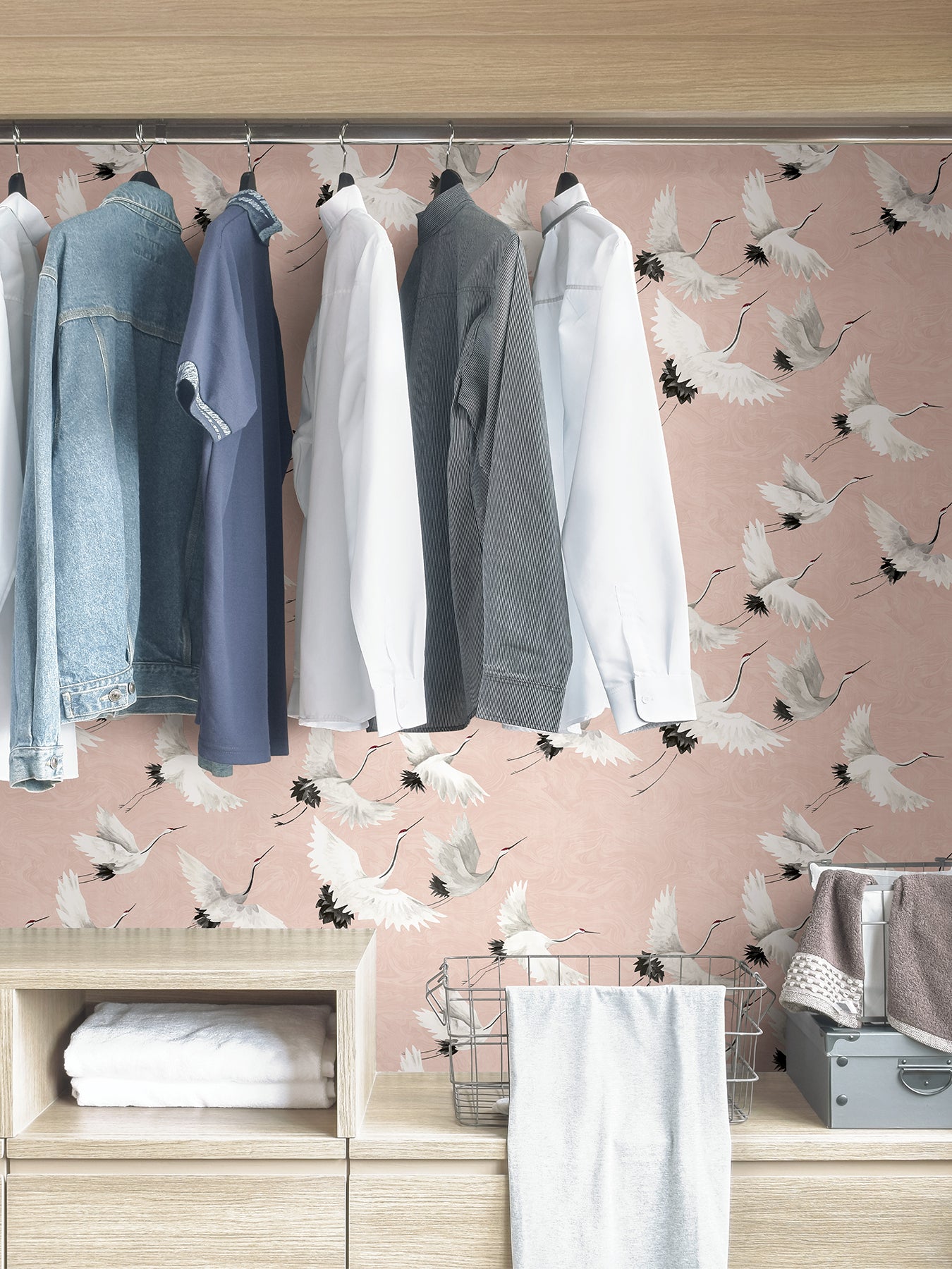 Halcyon P&S Wallpaper in a room setting