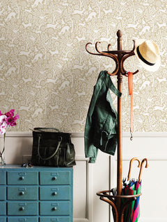 Merriment Peel and Stick Wallpaper in a room setting
