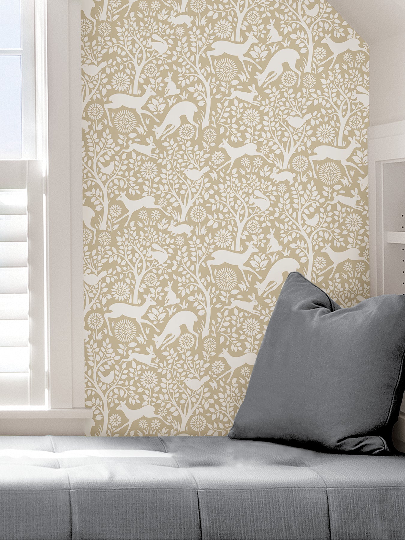Merriment Peel and Stick Wallpaper in a room setting