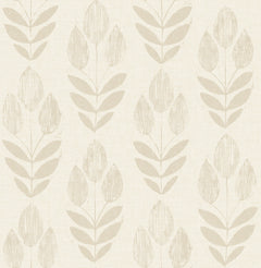 Folk Tulip P&S Wallpaper by WallPops
