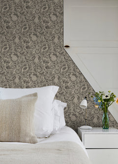 Terrene Peel and Stick Wallpaper in a room setting