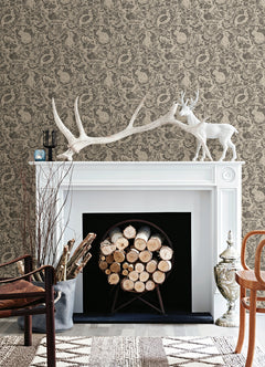 Terrene Peel and Stick Wallpaper in a room setting
