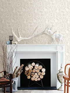 Terrene P&S Wallpaper in a room setting