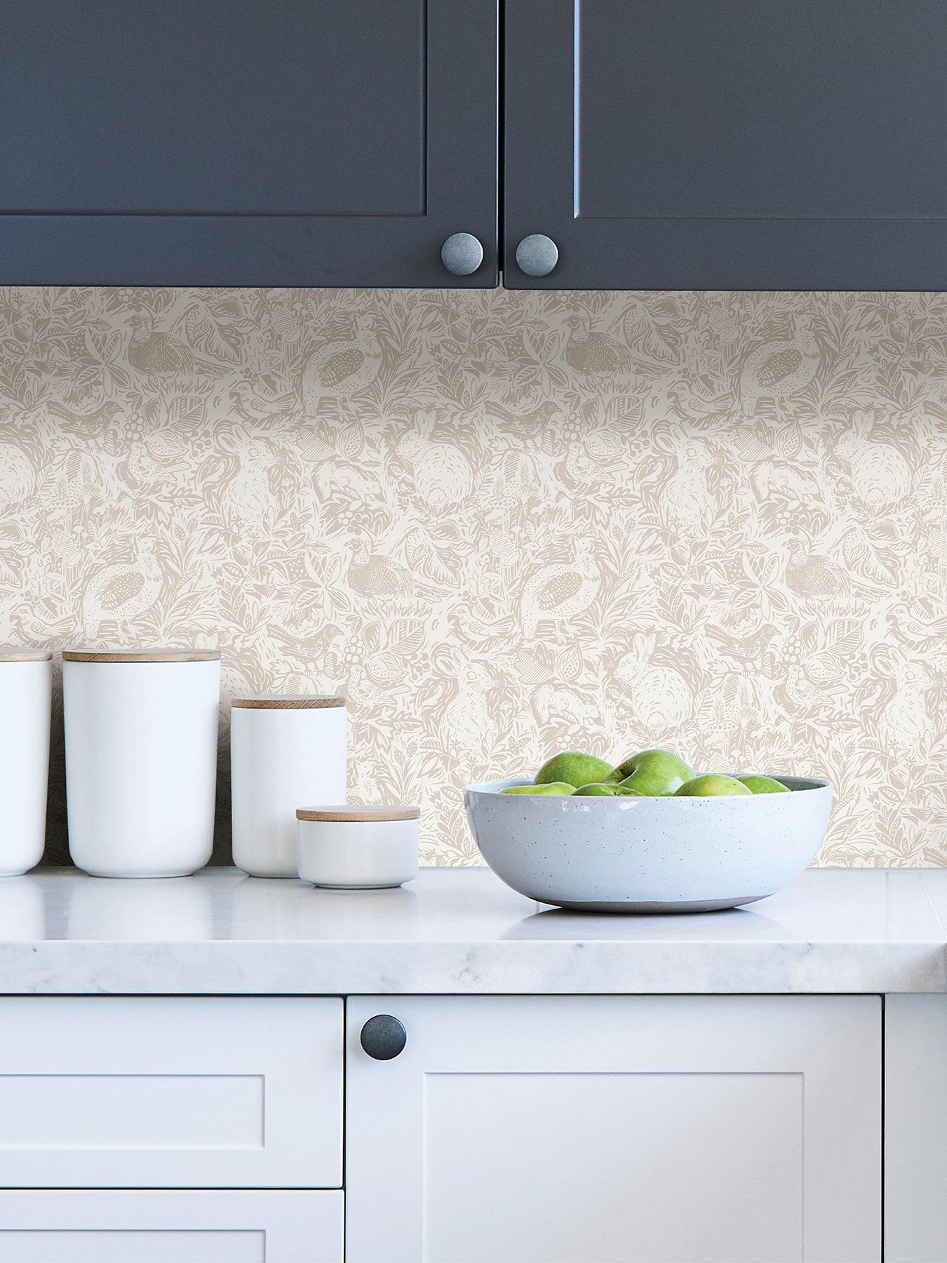 Terrene P&S Wallpaper in a room setting