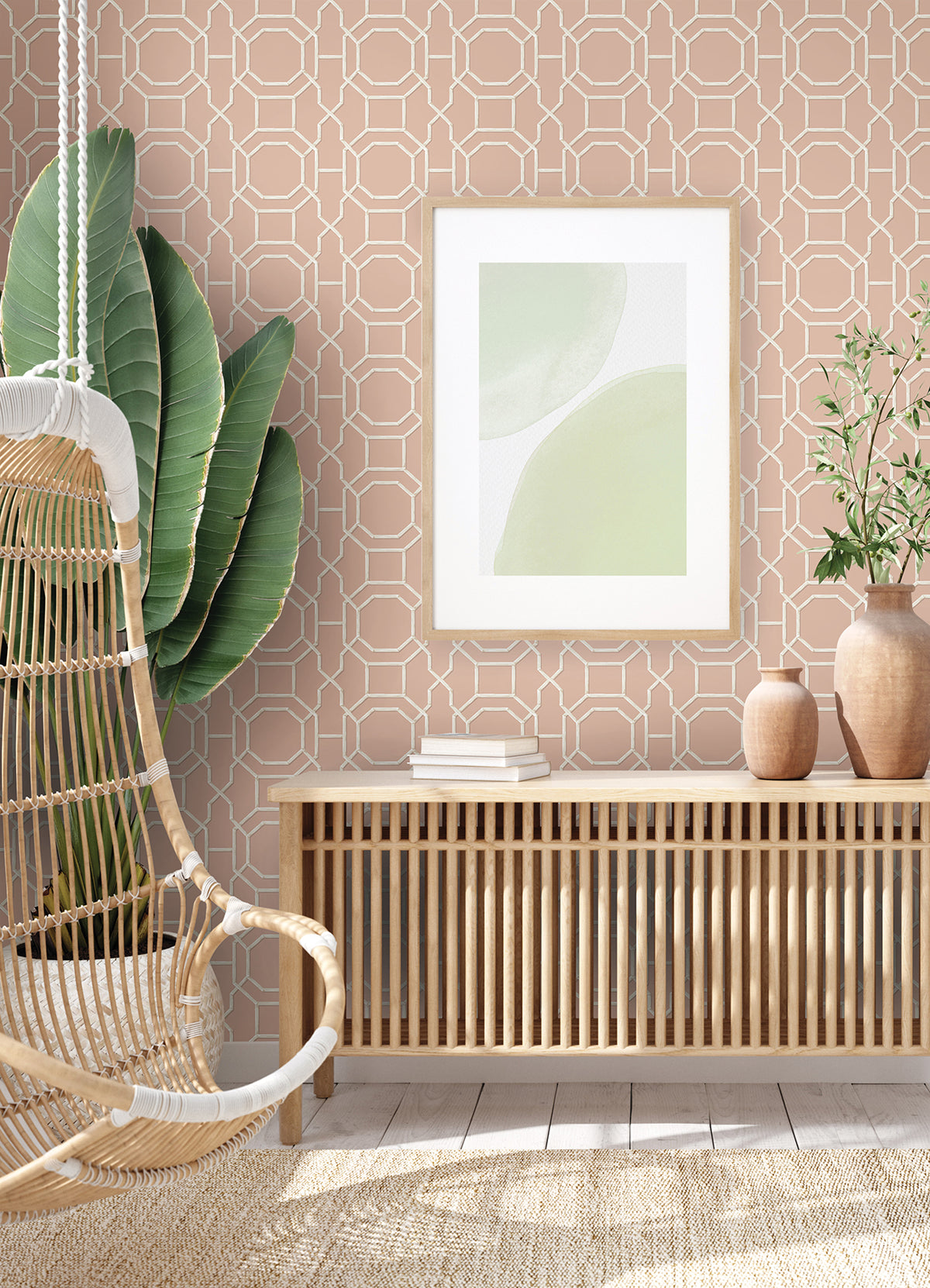 Sanya Peel and Stick Wallpaper in a room setting