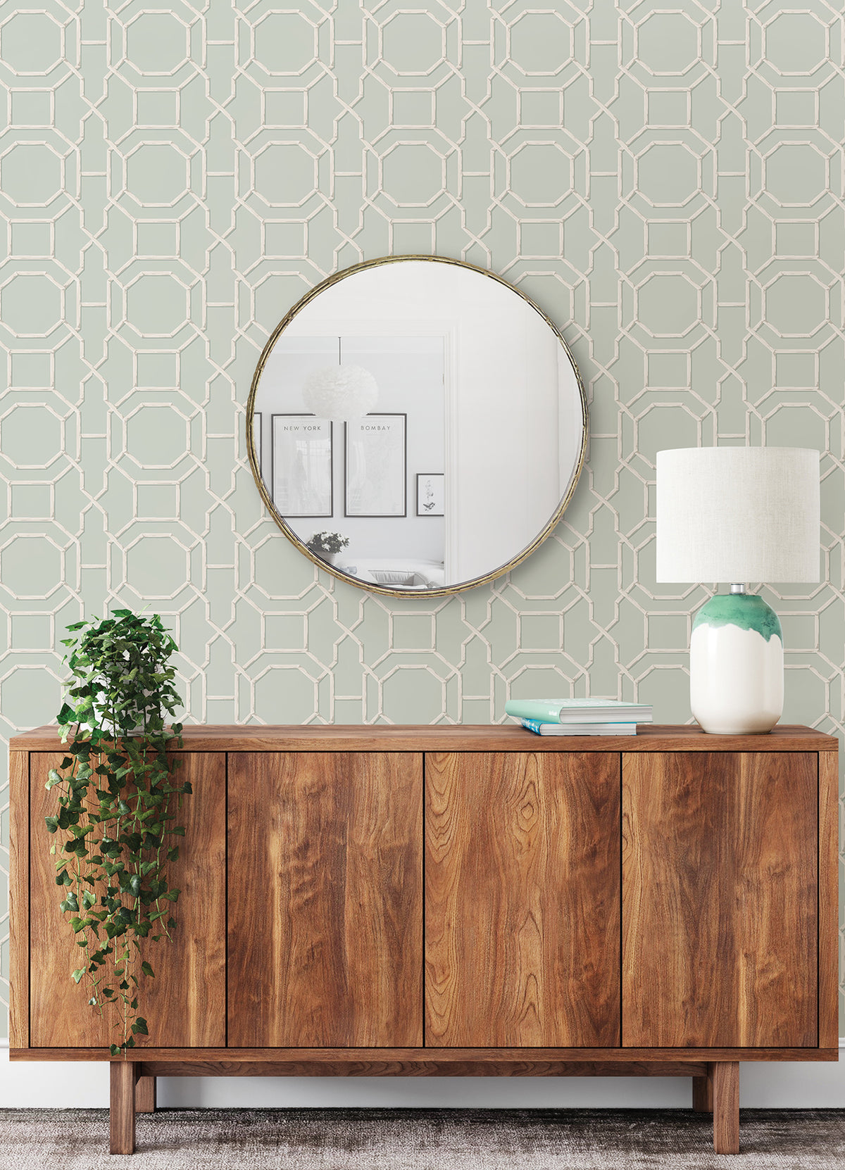 Sanya Peel and Stick Wallpaper in a room setting
