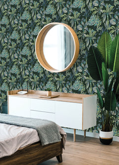 Panama Peel and Stick Wallpaper in a room setting