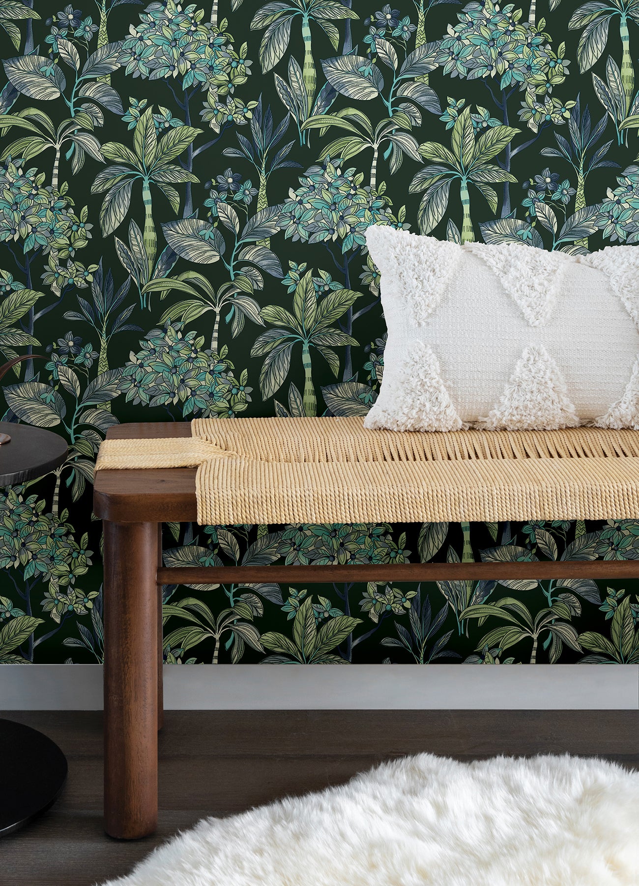 Panama Peel and Stick Wallpaper in a room setting