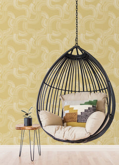 Hokime Peel and Stick Wallpaper in a room setting