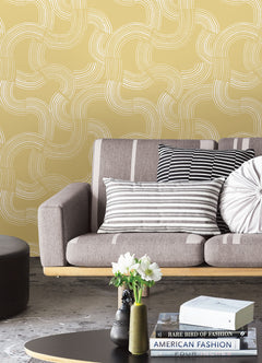 Hokime Peel and Stick Wallpaper in a room setting