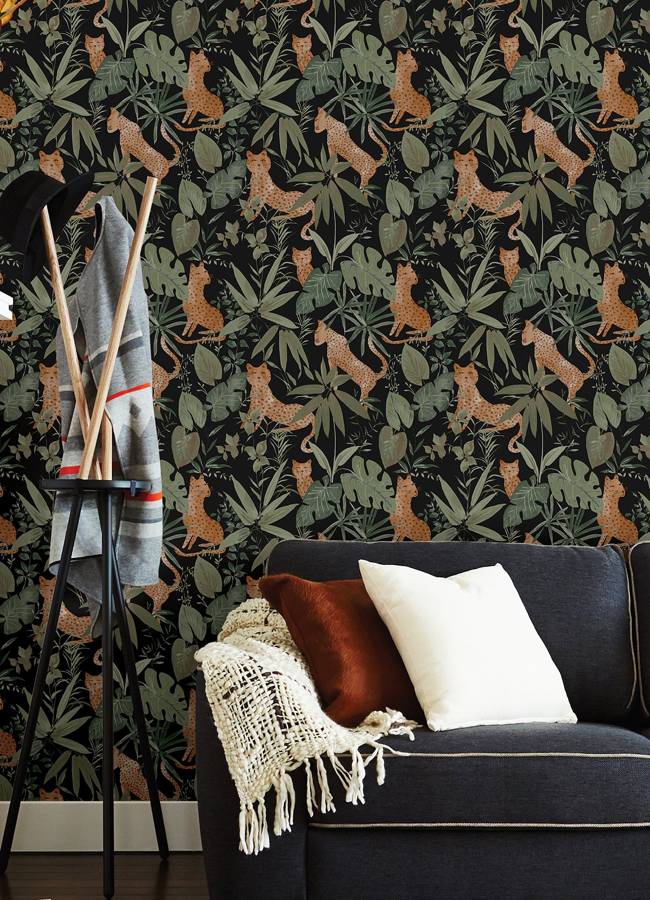 Jhalana Peel and Stick Wallpaper in a room setting