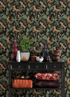 Jhalana Peel and Stick Wallpaper in a room setting