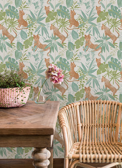 Jhalana Peel and Stick Wallpaper in a room setting
