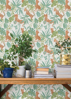 Jhalana Peel and Stick Wallpaper in a room setting