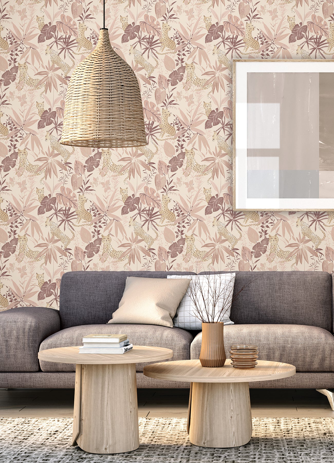 Jhalana Peel and Stick Wallpaper in a room setting