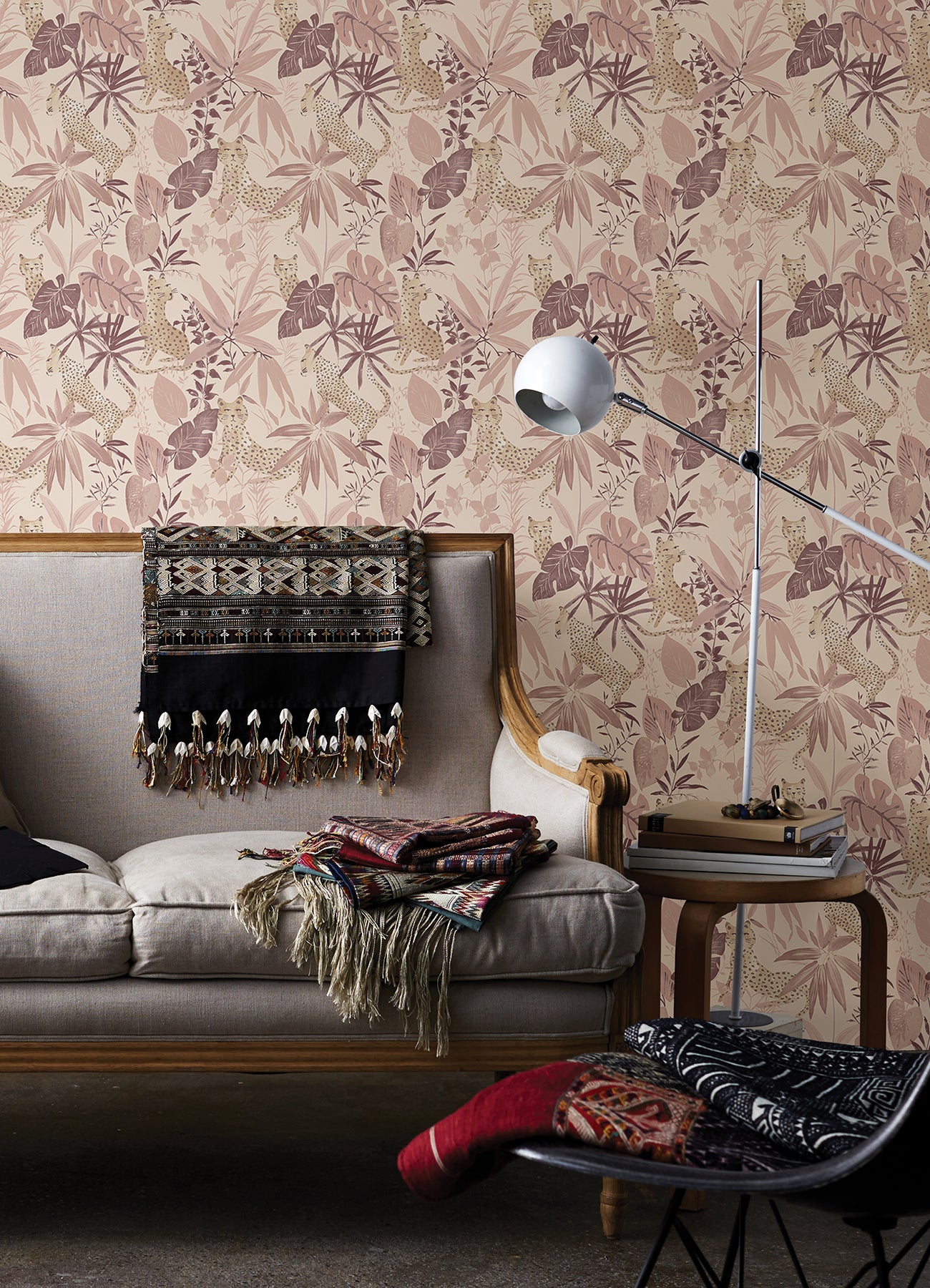 Jhalana Peel and Stick Wallpaper in a room setting