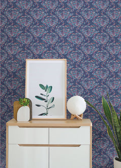 Flamingo Peel and Stick Wallpaper in a room setting