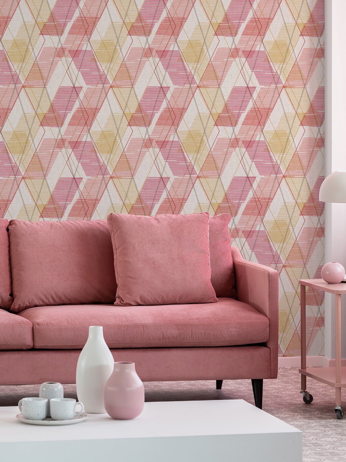 Wallis Peel and Stick Wallpaper in a room setting