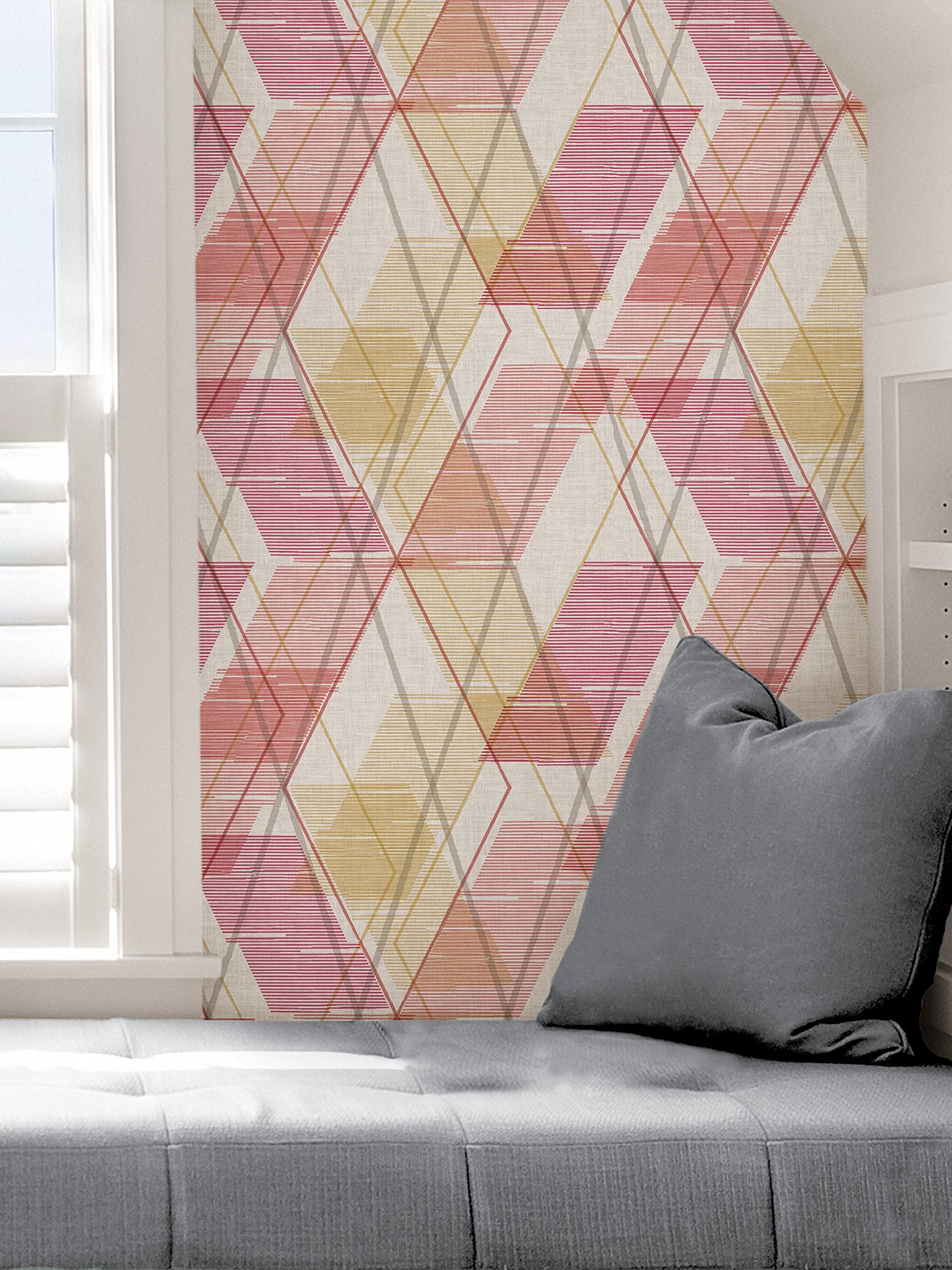 Wallis Peel and Stick Wallpaper in a room setting