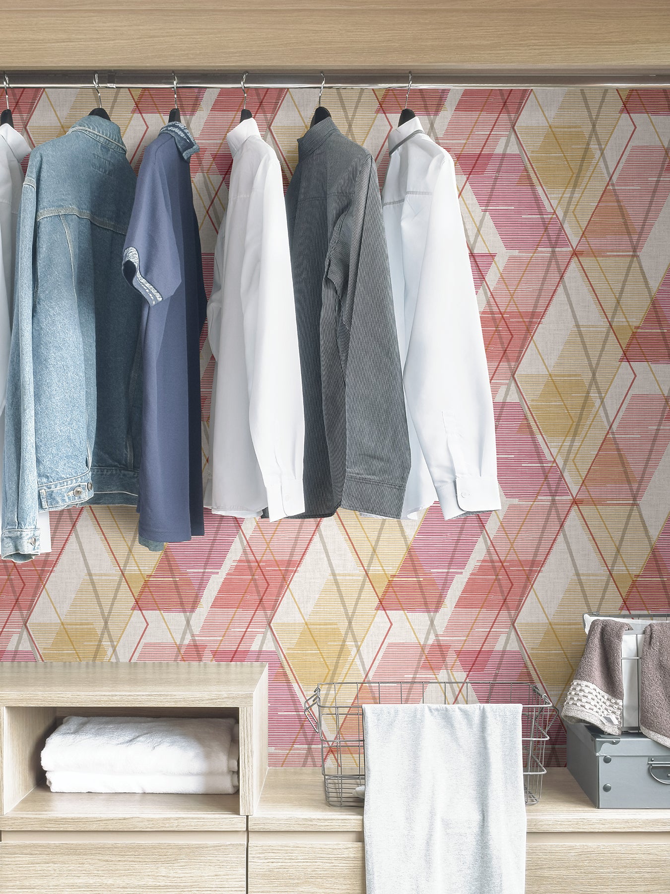 Wallis Peel and Stick Wallpaper in a room setting