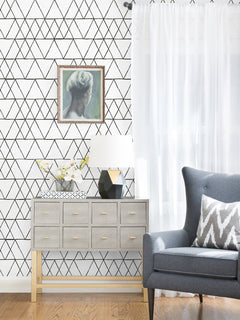 Harris P&S Wallpaper in a room setting
