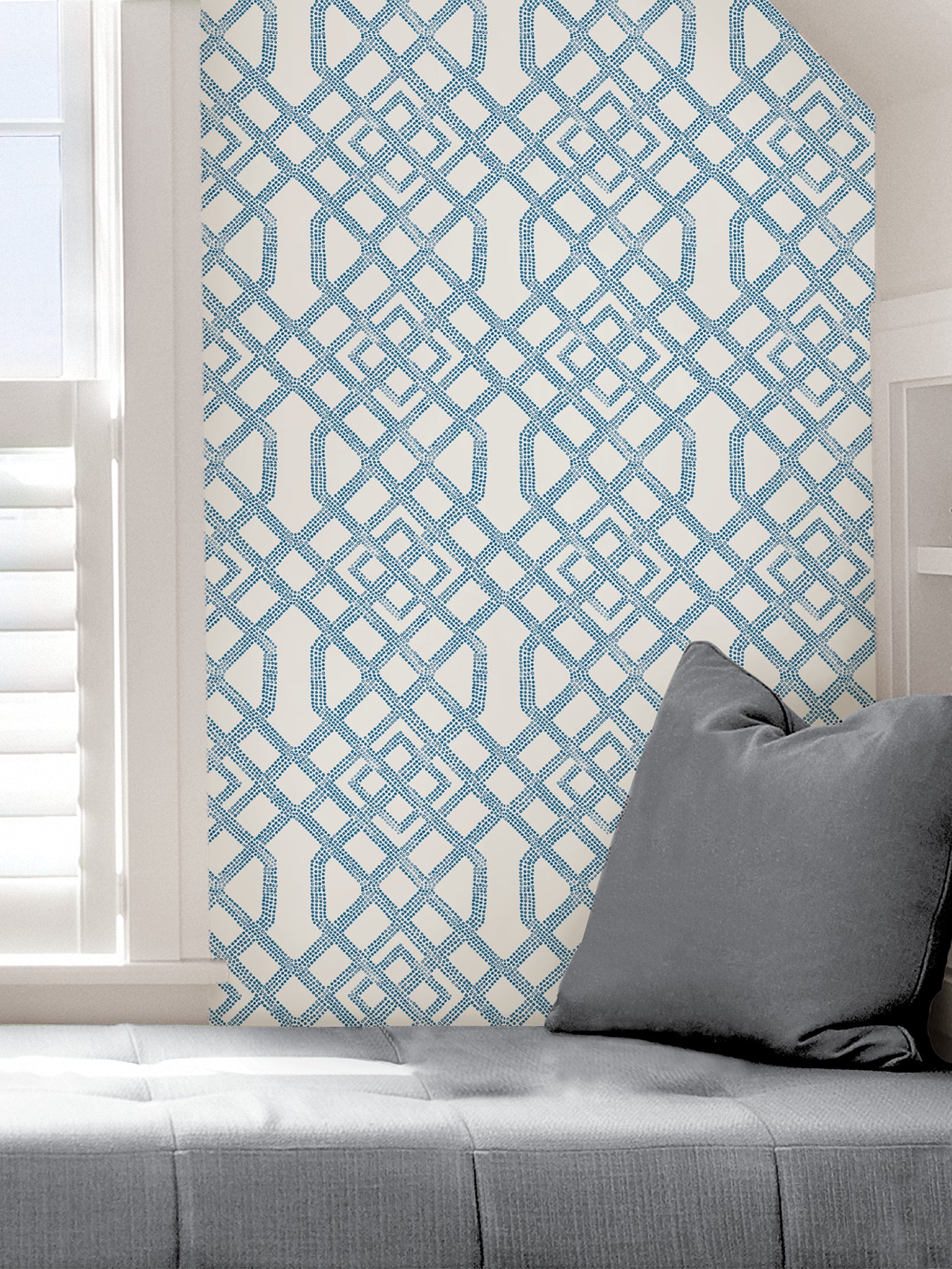 Tanner Peel and Stick Wallpaper in a room setting